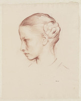 TvB T 749
<br/>
Portret van Jkvr. Susanna Frida Teding van Berkhout, in profiel naar links
<br/>
<em>Vaes, Walter (1882-1958)</em>